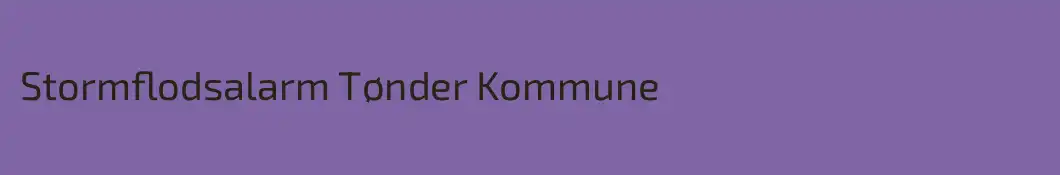 Stormflodsalarm Tønder Kommune